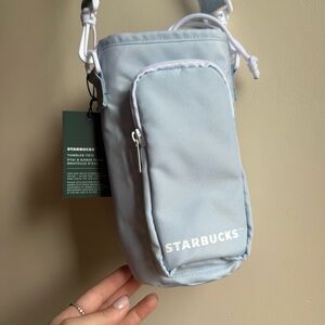 Starbucks Blue Tumblr Tote Crossbody Bag